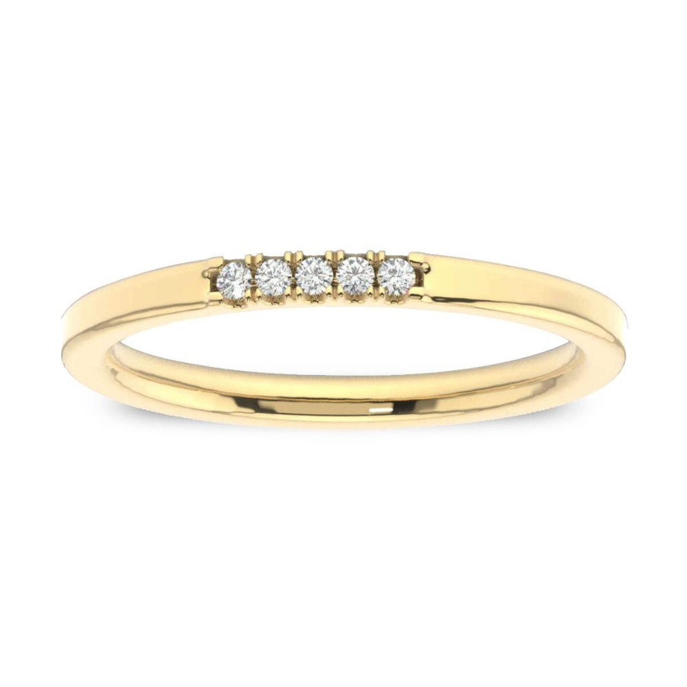 14K Gold Petite Stackable Diamond Ring
